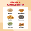 Combo 1 hộp 10 túi 5 vị granola túi tiện lợi ngũ cốc giảm cân và bánh ngói - ảnh sản phẩm 2