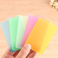 hot！【DT】☃  Plastic Business Card Holder Color Student Bus Cover Men Credit