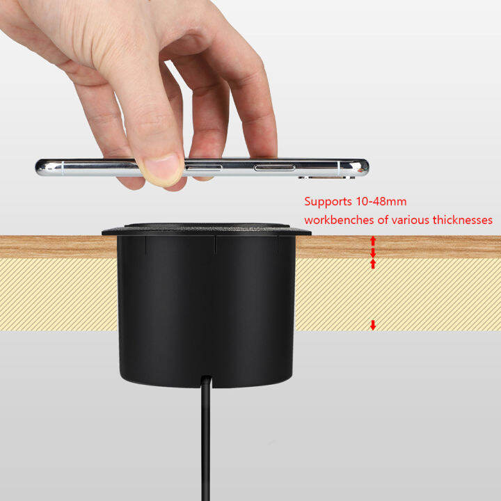 ชาร์จไร้สายที่มองไม่เห็นชาร์จไร้สายสำหรับ-11-x-xs-8บวกตารางเฟอร์นิเจอร์ฝังชาร์จศัพท์สำหรับ-samsung-s10