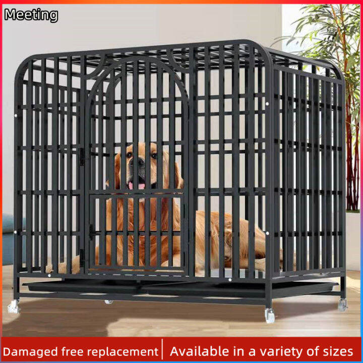 [MEETING] Galvanized Square Tube Dog Cage Hand Welded Indoor Dog Cages
