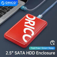 2.5 "ฮาร์ดไดรฟ์ Enclosure, ORICO SATA กับ USB 3.0เครื่องมือฟรีฮาร์ดไดรฟ์ภายนอก Enclosure, 2.5นิ้ว5มิลลิเมตร/7มิลลิเมตร/9.5มิลลิเมตร SATA I/ii/iii HDD SSD,เคสใสแบบพกพารองรับไดรฟ์ UASP &amp; 6TB ออกแบบโดยไม่ต้องใช้เครื่องมือ