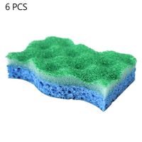 4X7B 6Pcs Kitchen Scrub Sponge Cleaning Scrub Sponge Eco Scrub Pads for Dishes Pots