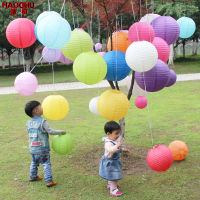 5pcs Gold Silver Mix Color Chinese Paper Lantern Round lampion Wedding Party Birthday Baby Shower New Year Decorations Supplies