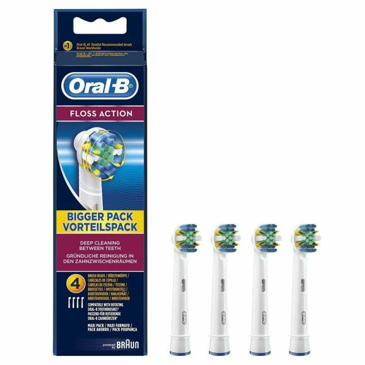 Oral-B Floss Action Electric Toothbrush Replacement Brush Heads Refill ...