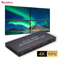 เครื่องเชื่อมหน้าจอตัวควบคุมวิดีโอติดผนัง4K 60Hz 2X 2 HDMI TV ตัวประมวลผลการเย็บต่อ2X1 3X1 1X3 1X2เครื่อง1X4เครื่องเชื่อมวิดีโอ HDMI สำหรับ PS4