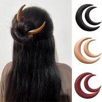 【YF】☑▬№  Handcarved Crescent Hair Fork Hairpin High-end Half Curling Handcrafted