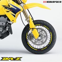 ℡✗○ Motorcycle quot;18 quot;21 tire inner ring reflective stripe stickers multicolor waterproof decals for SUZUKI DRZ 400E DR-Z 400S DRZ 250