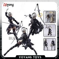 12เซนติเมตร Nier: Automata อะนิเมะรูป Yorha ฉบับที่2 Type B การกระทำหุ่น2หัวสะสมรุ่นวิศวกรรมชีวิตรูปแบบเกมของเล่นตุ๊กตา