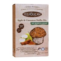 YES YOU CAN Gluten Free Apple &amp; Cinnamon Muffin Mix เยสยูแคน แป้งสำเร็จรูปสำหรับทำมัฟฟิน ปราศจากกลูเตน 400g.