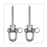 2Pcs Screw Bracket Heavy Duty Swing Hanger 304 Screw Bracket Heavy Duty Swing Hanger 1800LB Capacity, Indoor Outdoor