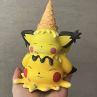 โมเดลฟิกเกอร์ไอศครีมโปเกมอน Pikachu Gengar ใหม่ตุ๊กตาเครื่องประดับสะสมของเล่นการ์ตูนสัตว์สำหรับ