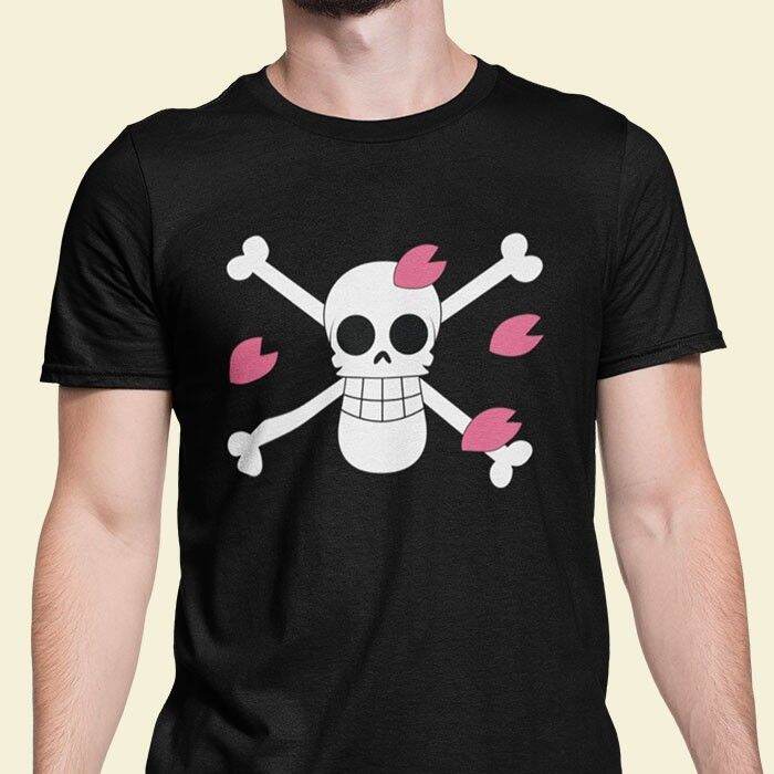 Tshirt Karakter Dr Hiriluk Pirate Flag Baju Kaos One Piece Hitam ...