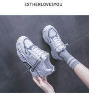 Women’s shoes Daisy all-match Summer ตาข่ายระบายอากาศหนารองเท้าผ้าใบสีขาวทนต่อการสึกหรอ