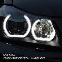 Gucanou 4ชิ้น12โวลต์ LED Angel Eye รูปตัวยูอะคริลิคฝาครอบไฟหน้าสำหรับ BMW E90 E92