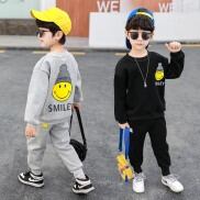 Đồ bộ mùa đông cho bé trai SMILY 14-45kg, quần áo dài tay bé trai 4
