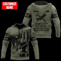 2023 new design- PLstar Cosmos 3DPrinted Newest Carpenter Custom NameUnique Hrajuku Funny Streetwear Unisex Casual Hoodies/Zip/Sweatshirt Style-4 Thin versatile sweater