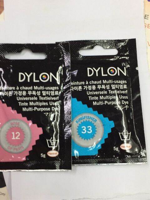 สีย้อมผ้า-dylon-ย้อมร้อน-5-8กรัม-กดเบอร์ไม่เจอแจ้งในหมายเหตุค่ะ