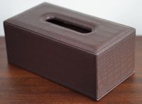 C&amp;C HOME Leather Tissue Box (Dark Chocolate) กล่องทิชชู่ กล่องทิชชู่ในรถ ของตกแต่งบ้าน กล่องทิชชู่หนัง กล่องใส่กระดาษทิชชู่ กล่องเช็ดชู่