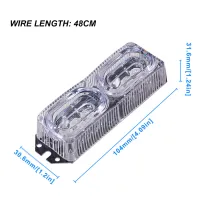 หลอดไฟไฟเบรค LED 6ดวง LED 12V ใช้แฟลชอุปกรณ์ตัดไฟรถจักรยานยนต์จำนวน1ชิ้นไฟท้ายไฟสัญญาณเตือนวัน