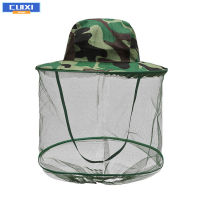 Camouflage Anti-mosquito Hat With Head Net Mesh Bug Insect Fly Face Mask Outdoor Fishing Equipment