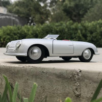 WELLY 1:24 Porsche 356รถสปอร์ตแบบจำลองรถจากโลหะอัลลอยด์ศิลปะทำมือโมเดลตกแต่งของเล่นแบบชุดสะสมเครื่องมือของขวัญ