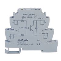 【✴COD✴】 lihaid 2a Mrd-060d2ไฟ Led สัญญาณ Ssr รีเลย์แบบทึบ Dc อินพุต: 5V 12V แผงโมดูลสวิตซ์  รีเลย์รางดินแรงดัน24vdc