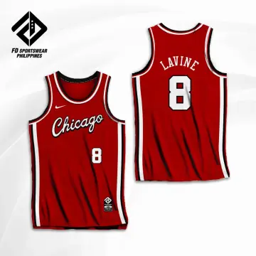 Chicago Bulls Zach LaVine #8 Red jersey