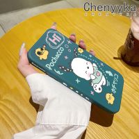 เคส Chenyyyka สำหรับ Realme C2 C2s เคสซิลิโคนนิ่มแฟชั่นลายการ์ตูนน่ารัก Pochacco รูปแบบขอบสี่เหลี่ยมเคสกันกระแทกคลุมทั้งหมดป้องกันเลนส์กล้อง