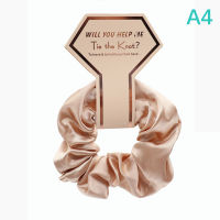 yemu MALL 1Pcs Bridesmaid Gift Hair Scrunchies Bachelorette Party Bridal Wedding Souvenir