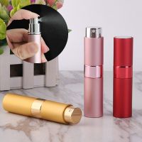 12ml Glass Tank Perfume Bottle Nozzle Spray Bottle Empty Container Refillable Atomizer Portable Travel Size Metal Case Travel Size Bottles Containers