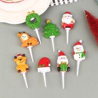 1pc Animal Farm Fruit Fork Mini Cartoon Children Snack Cake Dessert Food Fruit Pick Party Decor Random color halloween christmas