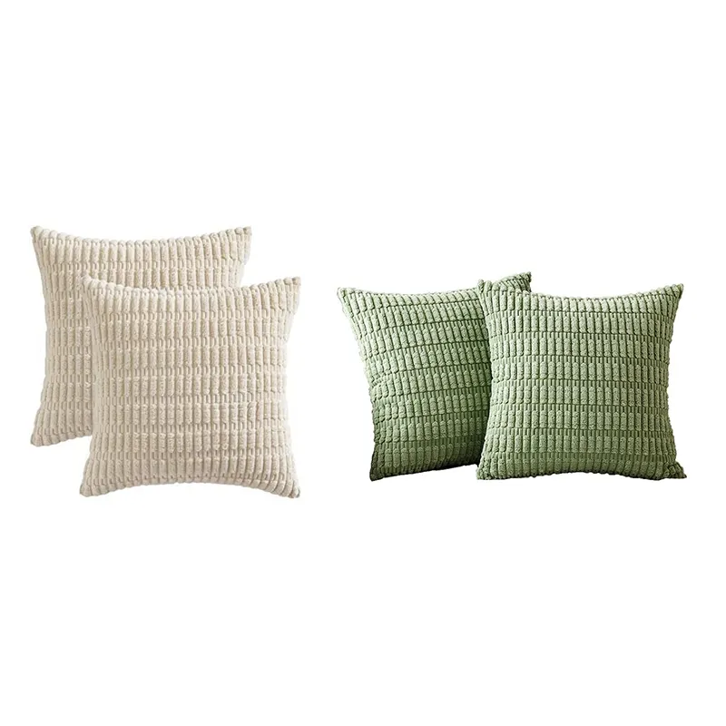 2Packs Decorative Throw Pillow Covers 18X18 Inch for Living Room ...