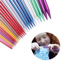 【YF】 2Pcs/set Long 35CM 2.0-12MM Single Pointed Knitting Needles Aluminum Straight Pins Sweater Scarf Hand Sewing Weaving Tool