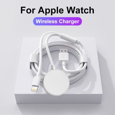 For Apple Watch Original Magnetic Wireless Charger Series 8 7 6 5 4 SE USB C Fast Charger For iPhone 14 13 12 11 Lightning Cable