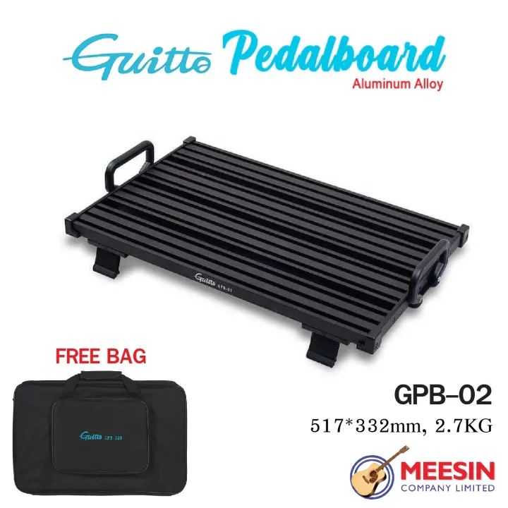 Guitto Pedalboard แผงเอฟเฟคกีต้าร์ รุ่น GPB02 ***พร้อมกระเป๋า