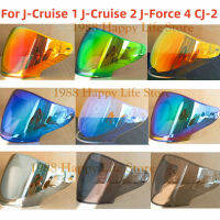 รถจักรยานยนต์หมวกกันน็อคครึ่ง Visor สำหรับ Shoei J-Cruise 1 J-Cruise 2 J-Force 4 CJ-2โล่ชิ้นส่วนแว่นตาเลนส์เต็มใบหน้าป้องกันรอยขีดข่วน