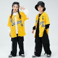 [COD] Hip-hop childrens bboy cool and handsome fried street performance boys yellow baseball hiphop girls