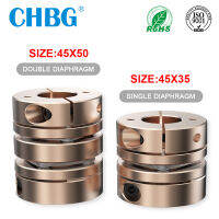 ยืดหยุ่นมอเตอร์เพลา Coupler CHBG LD D45L35L50ไดอะแฟรมอลูมิเนียมอุปกรณ์เสริมแรงบิดสูง Cardan Rc CNC สำหรับ3D พิมพ์ Coupling