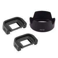 2 Pcs Protector Cover: 1 Pcs EW-73D Lens Hood Shade Protector Cover for Canon EF-S &amp; 1 Pcs Camera Eyecup Eyepiece for Canon Ef Replacement Viewfinder Protector