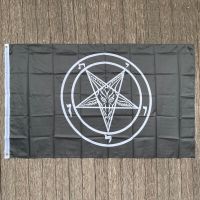 Xvggdg Flag Church SATAN Flag 5Ft * 3ฟุต-อัศวินเทมพลาร์รูปดาวห้าแฉกซาตานธง