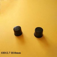 64PCS 12.7MMx10MM Self-Adhesive Round Silicone Rubber Bumpers Damper Pads Black Door Cabinet Shock Absorber Feet Pads For Home