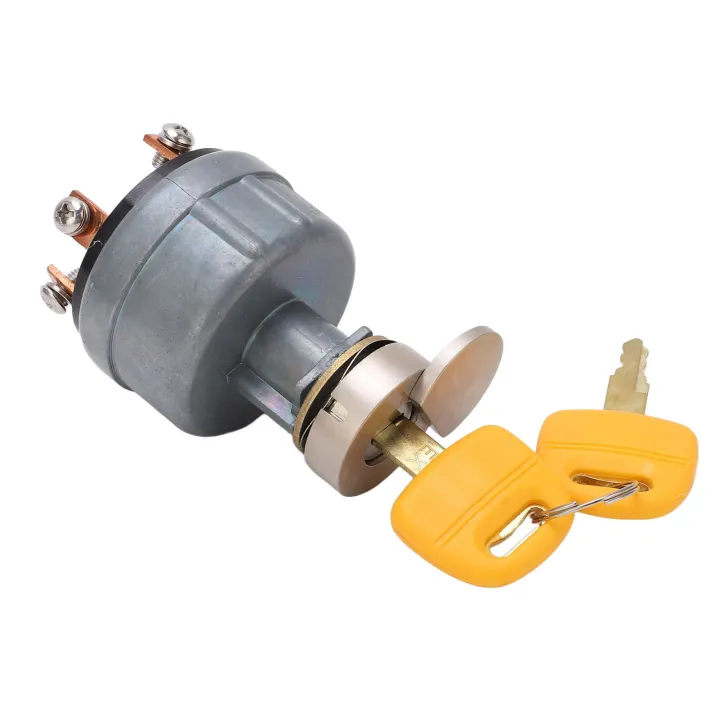 6 Pin Ignition Starter Switch,ทองแดงสีแดง Contact Stable Excavator