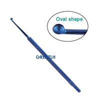 เปลือกตา Curette Oral Type Round Type Chalazion Curette Ophthalmic Micro Surgical Instrument