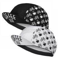 New Classical Black White Coffee Ride Cycling Caps OSCROLLING Gorra Ciclismo Unisex Shield  Netting