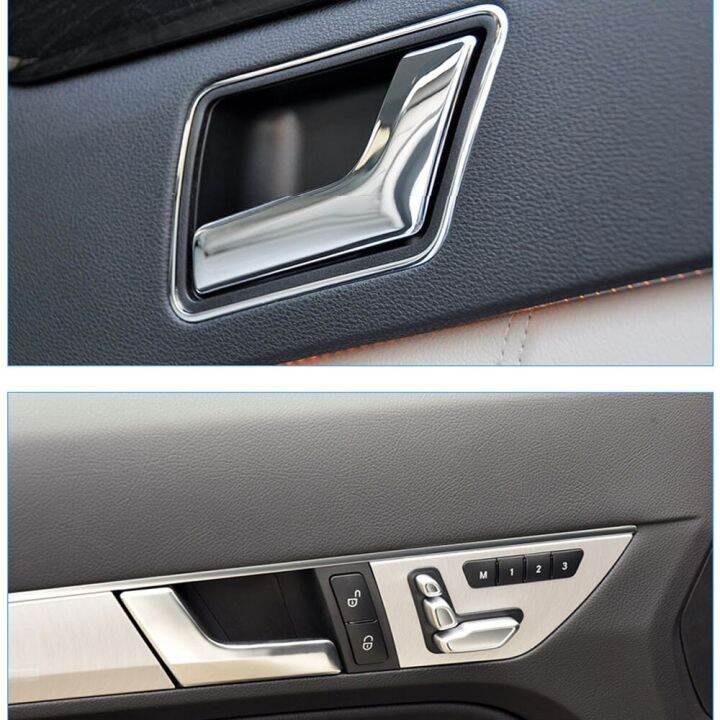 มือจับประตูรถภายในสำหรับ-mercedes-benz-c-class-w204-glk-บานประตูด้านในแฮนด์ดึงแผ่นครอบ-mattte-l-r