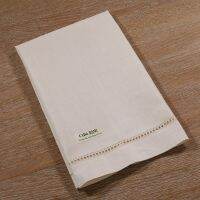 【cw】 TL003 : 2 pieces/set 55 linen 45 guest towels with drawn thread embroidery edge ！