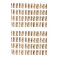 200Pcs Brass Concealed Barrel Hinges Jewelry Wood Boxes Cabinet Invisible Furniture Hinge 4X20mm