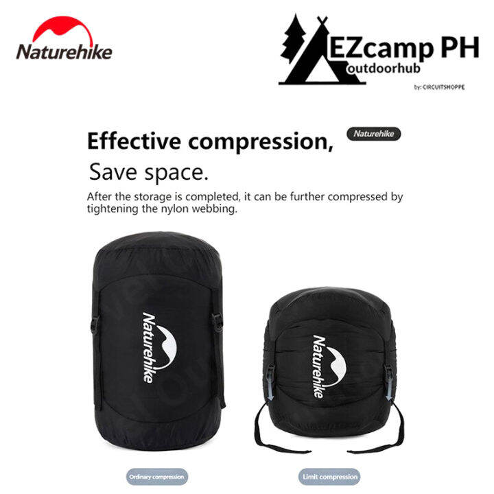 Naturehike Camping Sleeping Bag Compression Storage Bag 40D Nylon Portable Hiking Backpacking