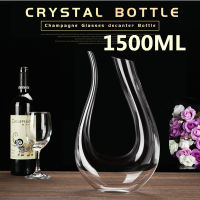 1500ML Big Decanter Handmade Crystal Red Wine Brandy Champagne Glasses Decanter Bottle Jug Pourer Aerator For Family Bar