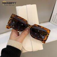 【Versatile】 All Match Square Frame Sunglass Fashion Trendy Men Women Shades Glasses Cycling Driving Goggles Female Leopard Eyewear UV400